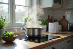 Cooking fumes causing breathing issues natural kitchen relief