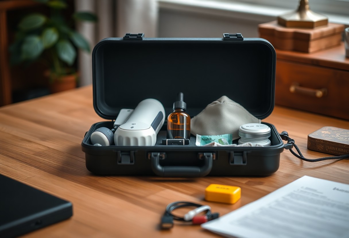 digital nomad health kit travel breathing relief shy