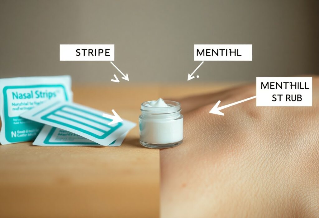 nasal strips vs menthol rub relief methods ffa